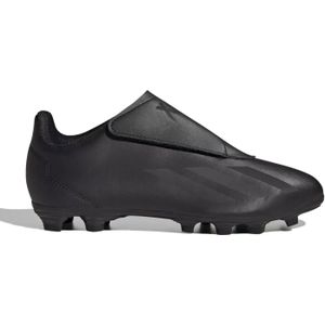 adidas Unisex Kids X Crazyfast.4 Vel Fxg J Football Shoes (Firm Ground), Core Black Core Black Core Black Core Black, 35 EU