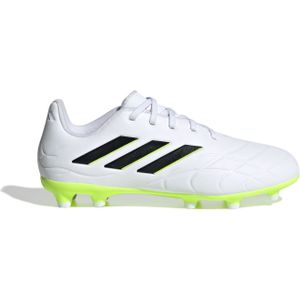 adidas Performance Copa Pure.3 FG Jr. leren voetbalschoenen wit/zwart/geel