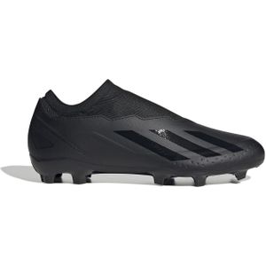 adidas X Crazyfast.3 Laceless Firm Ground uniseks-volwassene Voetbalschoenen (Firm Ground), Core Black/Core Black/Core Black, 42 2/3 EU