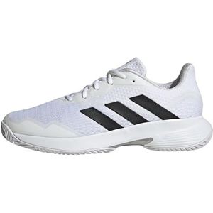 adidas CourtJam Control Tennis heren tennisschoenen, ftwr white/core black/matte silver, 39 1/3 EU
