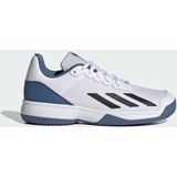 adidas Performance Courtflash Tennis Schoenen - Kinderen - Wit- 35