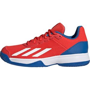 adidas Performance Courtflash Tennis Schoenen - Kinderen - Rood- 36 2/3