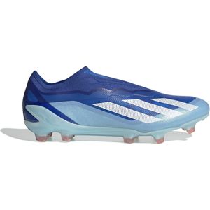 adidas X Crazyfast.1 Veterloze Gras Voetbalschoenen (FG) Blauw Lichtblauw Wit