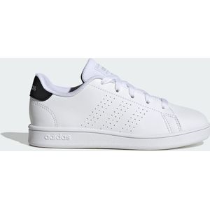 adidas Advantage Lifestyle Court Lace Sneakers uniseks-kind, Ftwr White/Core Black/Silver Met., 31 EU