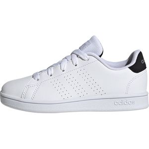 adidas Advantage Lifestyle Court Lace Sneakers uniseks-kind, Ftwr White/Core Black/Silver Met., 37 1/3 EU