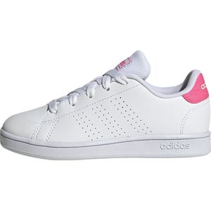 adidas Advantage Lifestyle Court Lace Sneakers uniseks-kind, Ftwr White/Pulse Magenta/Wonder Quartz, 35.5 EU