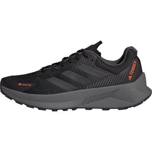 adidas Terrex Soulstride Flow GTX, Lage schoenen voor volwassenen, uniseks, Core Black Grey Six Impact Oranje, 40 EU
