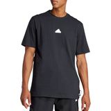 adidas - T-shirt - Zwart - Katoen - Bungee-Strikkoord Aan De Zoom