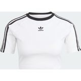 adidas - 3 Stripe Baby Tee - T-shirt - Zwart - Katoenmix