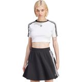 adidas - 3 Stripe Baby Tee - T-shirt - Zwart - Katoenmix