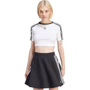 adidas - 3 Stripe Baby Tee - T-shirt - Zwart - Katoenmix