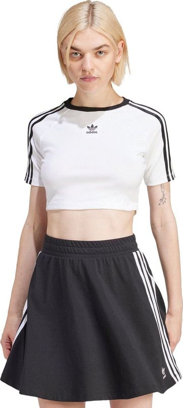 adidas - 3 Stripe Baby Tee - T-shirt - Zwart - Katoenmix