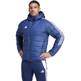 adidas - Tiro 24 - Winterjas - Donkerblauw/Wit - 100% Gerecycled Materiaal