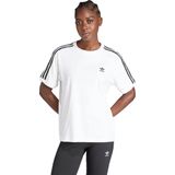 adidas - Adicolor - T-shirt - Wit - Katoen/Elastaan