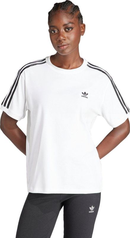 adidas - Adicolor - T-shirt - Wit - Katoen/Elastaan