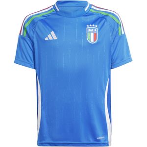 Adidas Italy 24 Home Sportshirt - Blauw - Katoen - AEROREADY - Gerecycled Materiaal