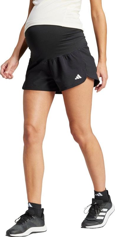 adidas Performance Pacer Woven Stretch Training Zwangerschapsshort - Dames - Zwart