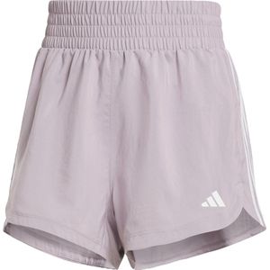 adidas Vrouwen Pacer Training 3 Strepen Geweven Hoge Stijging Korte Shorts, XL, 3 inch Zwart, Zwart, XL