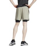 ADIDAS PERFORMANCE - Sportbroek - Beige - Knielengte - Regular Fit
