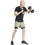 ADIDAS PERFORMANCE - Sportbroek - Beige - Knielengte - Regular Fit