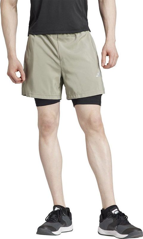 ADIDAS PERFORMANCE - Sportbroek - Beige - Knielengte - Regular Fit