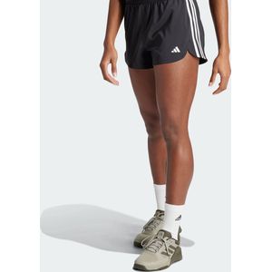 adidas - Pacer Training 3-Stripes Short - Dames - Veelkleurig - Gerecycled Materiaal