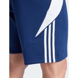 adidas - Tiro 24 - Sweat Broekje - Donkerblauw - Wit - Katoen