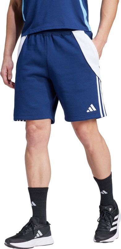 adidas - Tiro 24 - Sweat Broekje - Donkerblauw - Wit - Katoen