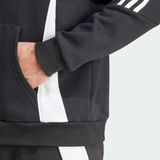 Adidas - Tiro24 Hoodie - Zwart - Fleece - Losse Pasvorm