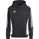 Adidas - Tiro24 Hoodie - Zwart - Fleece - Losse Pasvorm