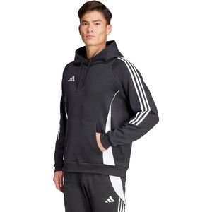 Adidas - Tiro24 Hoodie - Zwart - Fleece - Losse Pasvorm