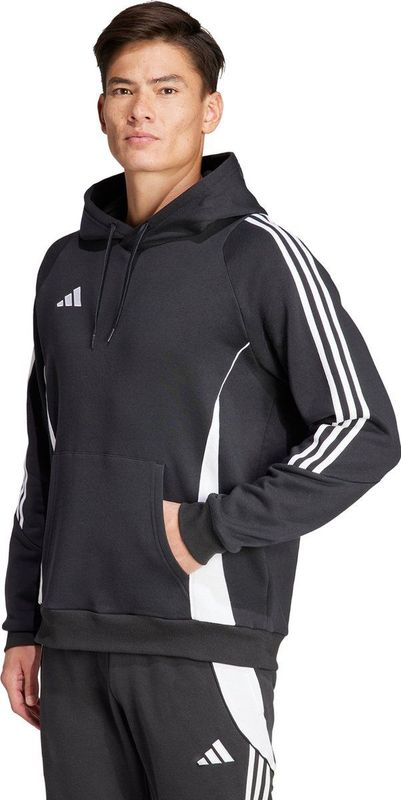 Adidas - Tiro24 Hoodie - Zwart - Fleece - Losse Pasvorm