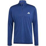 adidas - Train Essentials Training Longsleeve - Heren - Blauw - Gerecycled Materiaal