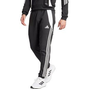 adidas - Tiro 24 - Trainingsbroek - Zwart Wit - Katoen en Gerecycled Polyester