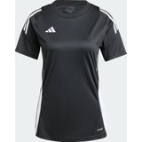 adidas - Tiro 24 - Sportshirt - Zwart - 100% Gerecycled Polyester