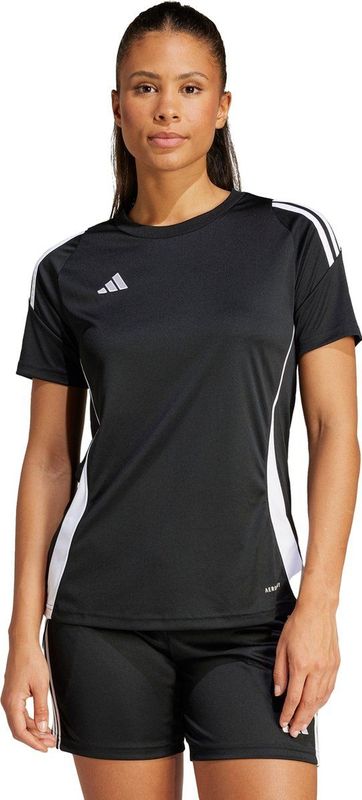 adidas - Tiro 24 - Sportshirt - Zwart - 100% Gerecycled Polyester