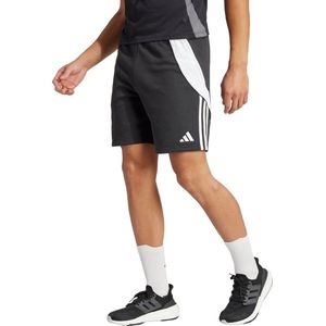 adidas - Tiro 24 - Sweatbroek - Zwart Wit - 70% Katoen, 30% Polyester