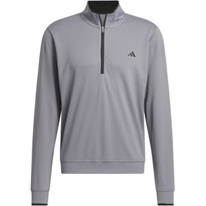 adidas - Golfshirt - Blauw - 100% Gerecycled Polyester - Halflange Rits