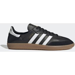 Adidas Originals, Zwarte Sneakers met Leren Bovenwerk en Rubberen Zool Zwart, Heren, Maat:42 EU