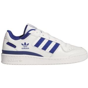 Adidas Originals, Witte lage sneakers met leren bovenwerk en rubberen zool Wit, Heren, Maat:44 EU