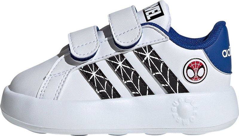 adidas - Grand Court X Marvel Spider-Man - Babyschoenen - Rood - Synthetisch Bovenwerk