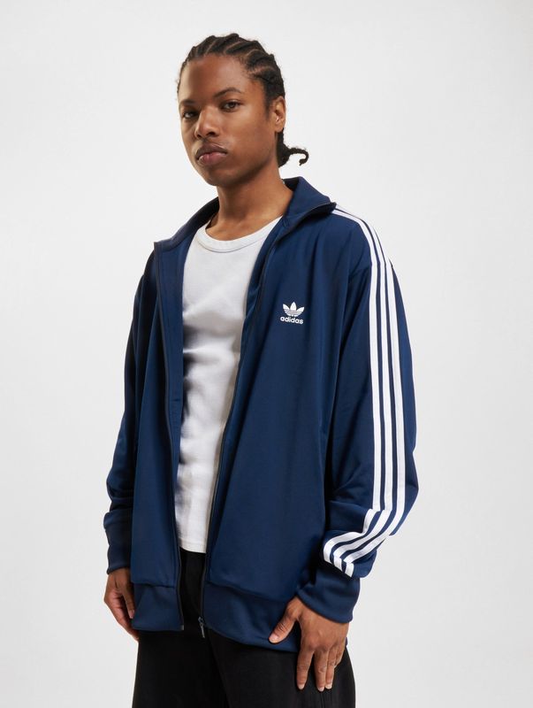 adidas Originals - Stand-Up Collar Sweatshirt - Blauw - Heren - Polyester