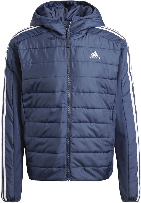 adidas - Essentials 3 Stripes Insulated Hybrid - Jas - Lichtgewicht - 100% Gerecycled Polyester
