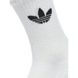 adidas Originals - TREFOIL CUSHION CREW SOKKEN - Wit - 3 Paar