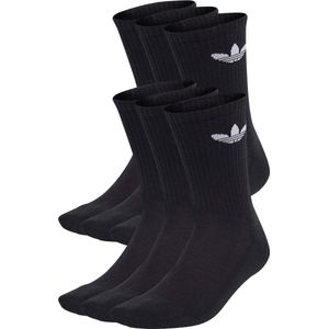 adidas - Mid Ankle Socks - Zwart - 6 Paar