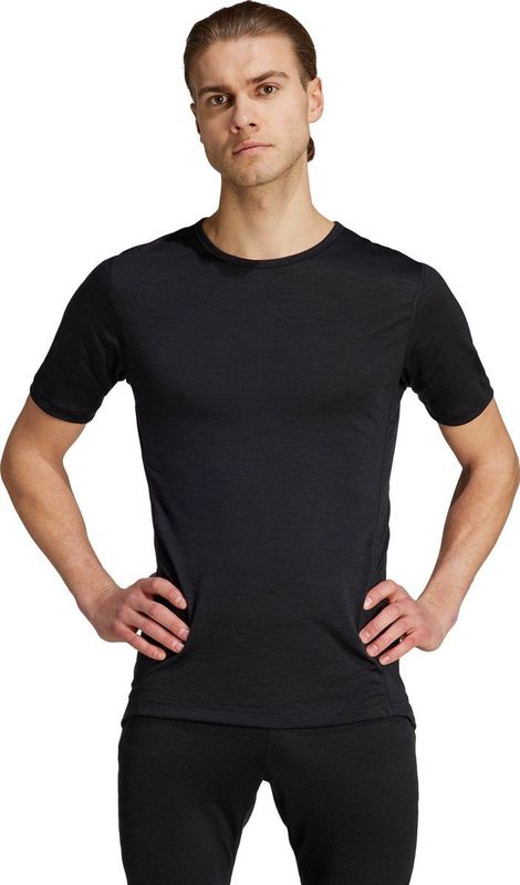 Adidas Terrex Xperior Merino 150 Basislaag Met Korte Mouwen - Heren - Zwart