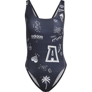 adidas Performance - Badpak - Zwart/Wit - 85% Polyester, 15% Elasthan