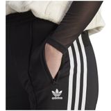 Adidas Originals - Broek - Zwart - Polyester - Zwarte Tricot met 3 Strepen