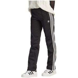 Adidas Originals - Broek - Zwart - Polyester - Zwarte Tricot met 3 Strepen