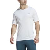 Adidas Run Icons 3 Stripes T-shirt Met Korte Mouwen Wit Man